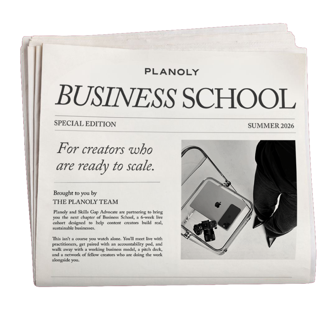 Planoly Business School - Special Edition Newspaper